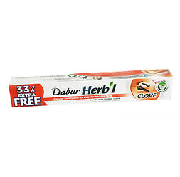 Зубна паста проти карієсу Дабур Хербал, DABUR HERB'L з гвоздиком, 100 г