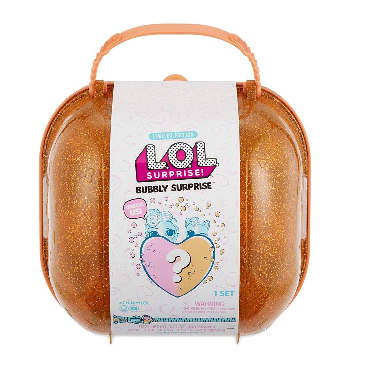 Лялька LOL Bubbly Surprise Orange Серце-сюрприз у жовтогарячому кейсі (556268)