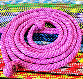 Скакалка для художньої гімнастики 3 м (фіолетово-рожевий колір, Україна)