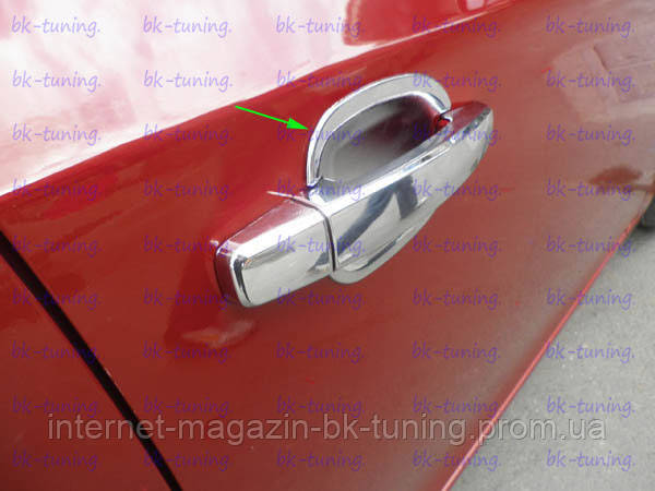 Хромовані накладки під дверні ручки Шевроле Круз 2012 -