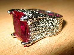 Велике кільце "Рубинове", 19 від студії LadyStyle.Biz