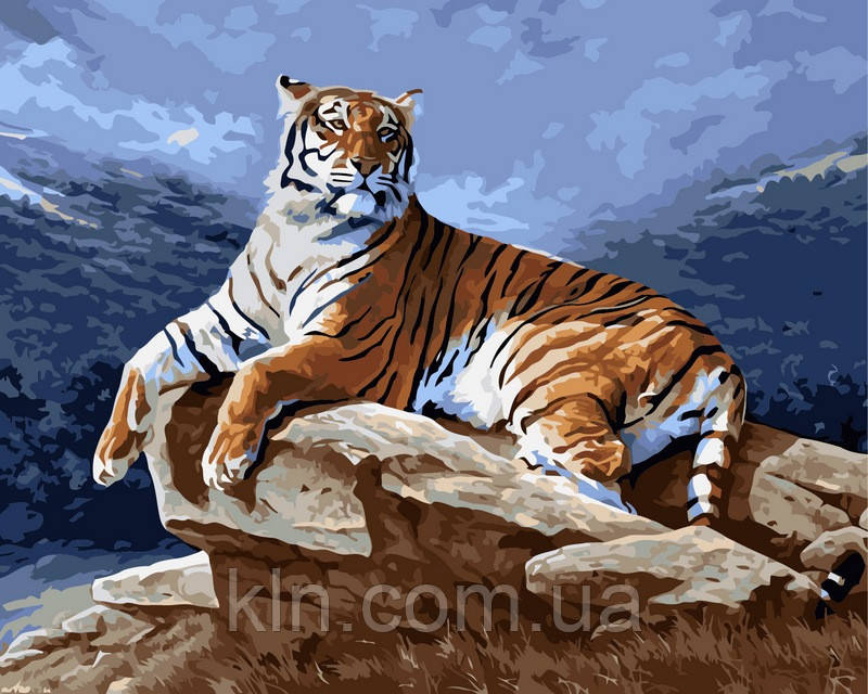 Картина за номерами Babylon Тигр на світанку VP239 40 х 50 см, фото 1