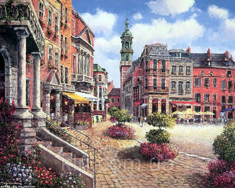 Картина за номерами Babylon Міська площа VP243 40 х 50 см, фото 1