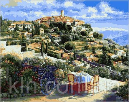 Картина за номерами Babylon Панорама Сен-Поль-де-Вансе, Франція VP248 40 х 50 см, фото 1