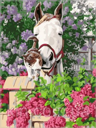 Картина за номерами Menglei Ніжна прихильність VD012 30 х 40 см, фото 1