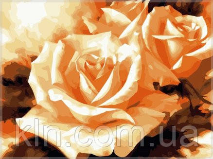 Картина за номерами Menglei Бутони жовтих троянд VD018 30 х 40 см, фото 1