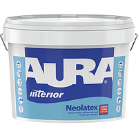 Aura Neolatex 10 л, износостойкая белая краска для стен и потолков арт.4820166525737
