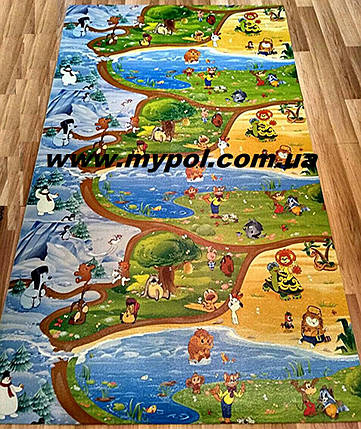 Дитячий килимок Кіндер підлога, Союзмультфільм, Мадагаскар 2*1.2 м. товщ 11 мм, фото 2