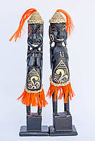 Пара Маорі в помаранчевих спідницях 50 см