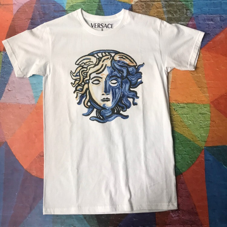 Біла футболка Versace Prrint-Art • Бірки ориг • Якість топ XS