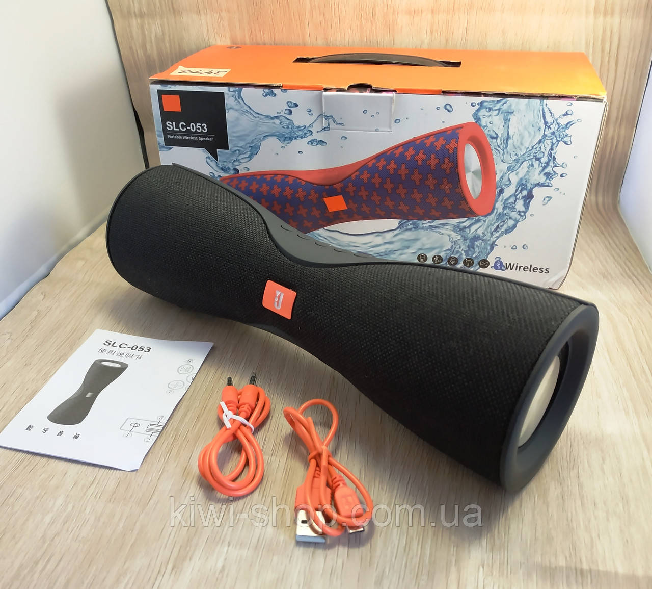 Портативна акустична bluetooth колонка JBL SLC-053 — чорна (довжина 26 см)