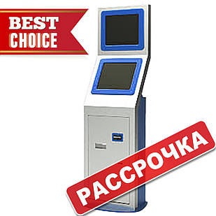 Платіжний термінал. ПТ-1. Двомоніторний. РАССРОЧКА 3 мес.