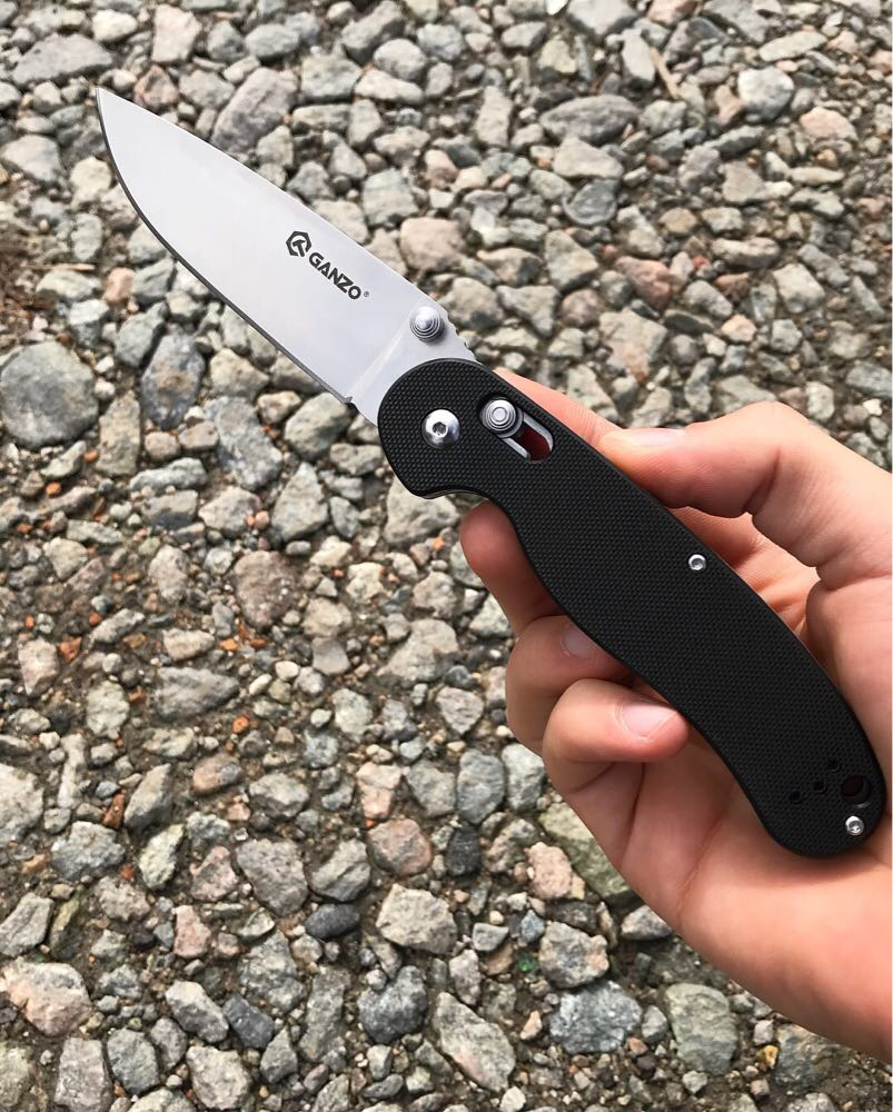 Ніж складаний Ganzo G727M чорний (440C), фото 1