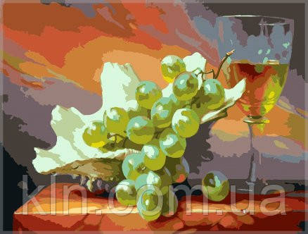 Картина за номерами Menglei Виноград і вино VD067 30 х 40 см, фото 1
