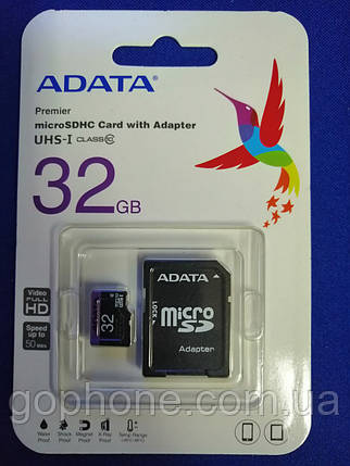 Карта памяти ADATA SDHC 32GB Class 10, фото 2