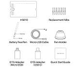 Графічний планшет Huion HS610 c підтримкою Android ORIGINAL, фото 5