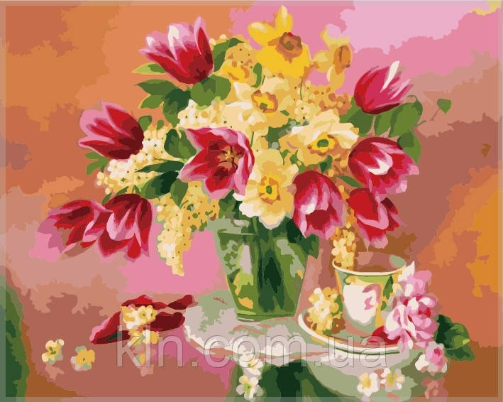 Картина за номерами Menglei Весняний букет VS012 40 х 50 см, фото 1