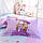 Комплект постільної білизни "Дівчинка та фіалка" (двоспальний-євро), фото 4