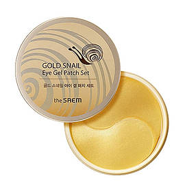 Гідрогелеві патчі для очей з екстрактом муцину равлика і золотом The Saem Gold Snail Eye Gel Patch Set 60 шт