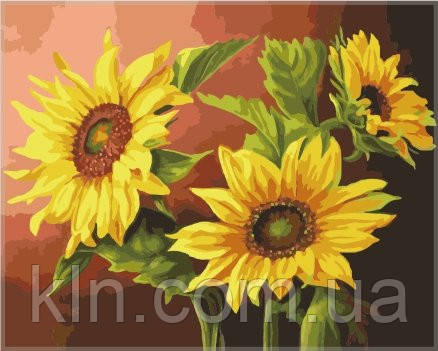 Картина за номерами Menglei Соняшники VS021 40 х 50 см, фото 1