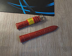 Шкіряний ремінець для наручних годинників — темно-коричневий — "Modeno" 18 мм Spain