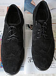 Timberland Oxford чоловічі чорні шкіряні туфлі броги оксфорд Тімберленд, фото 8