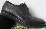 Timberland Oxford чоловічі чорні шкіряні туфлі броги оксфорд Тімберленд, фото 2