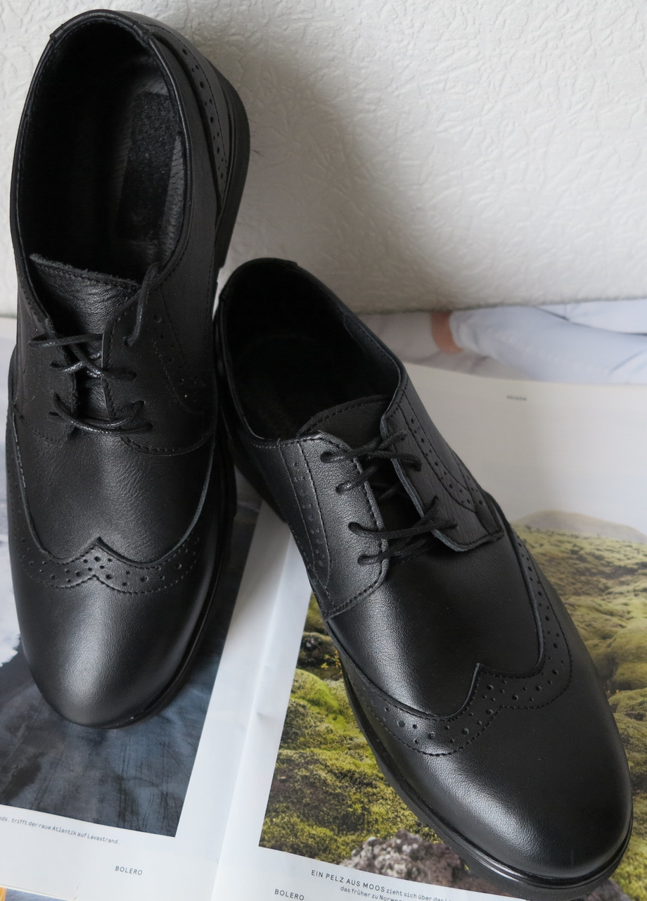 Timberland Oxford чоловічі чорні шкіряні туфлі броги оксфорд Тімберленд