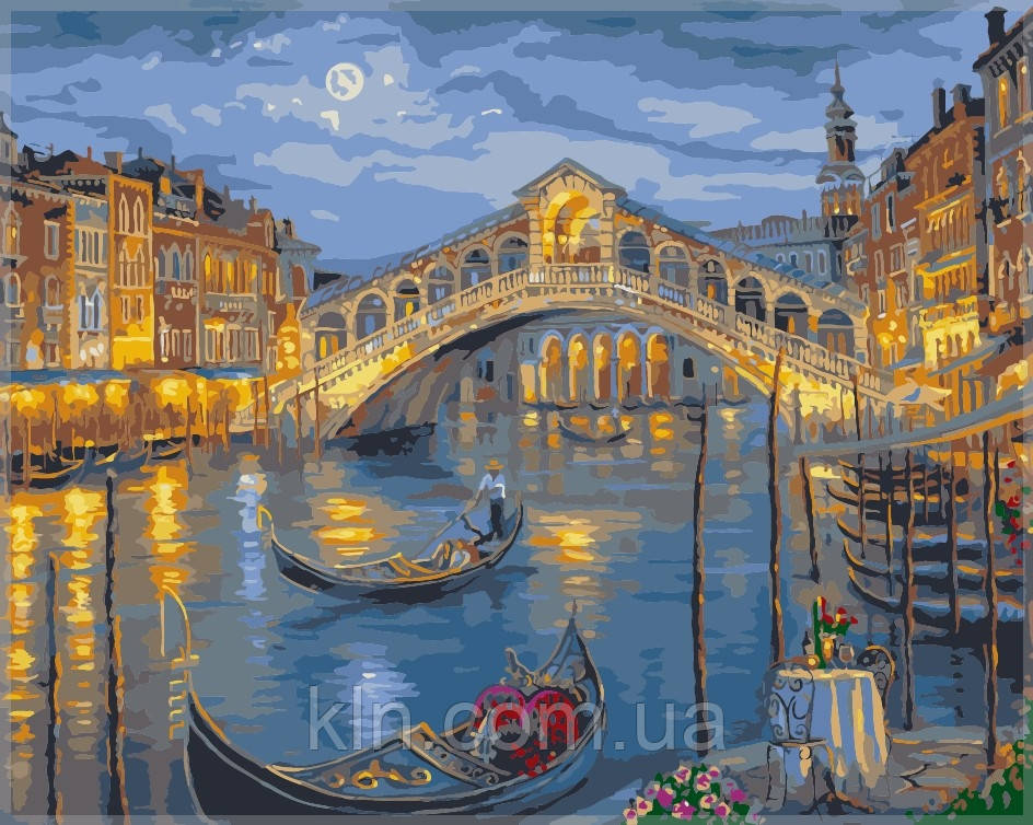 Картина за номерами Menglei Венеція. Міст Ріальто VS050 40 х 50 см, фото 1