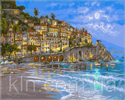Картина за номерами Menglei Середземноморське узбережжя VS061 40 х 50 см, фото 1