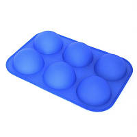 Силіконова форма "Півсфера" на (6 клітинок 5х2.5 см)