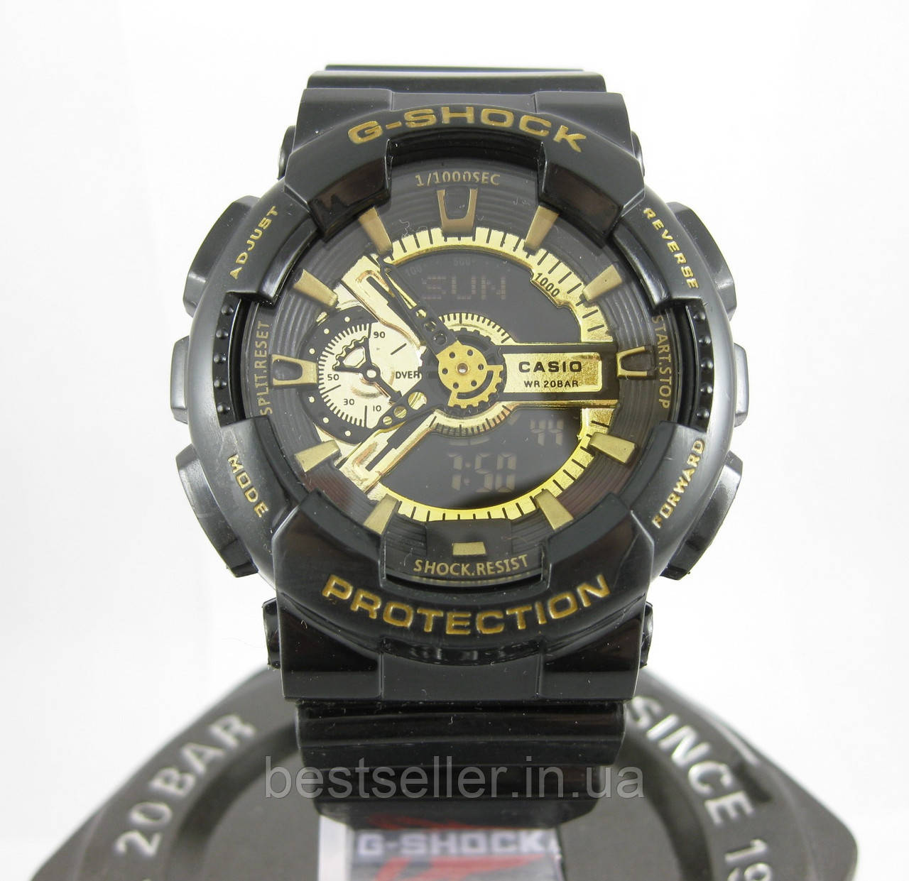 CASIO G-SHOCK GA-110 BLACK/GOLD. ТОП качествo!