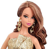 Колекційна лялька Барбі Сяйво міста Золоте плаття / City Shine Barbie Doll — Gold Dress (CFP36), фото 3