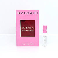 Оригинальный пробник женских духов Bvlgari Omnia Pink Sapphire 1,5ml, свежий цветочный цитрусовый аромат