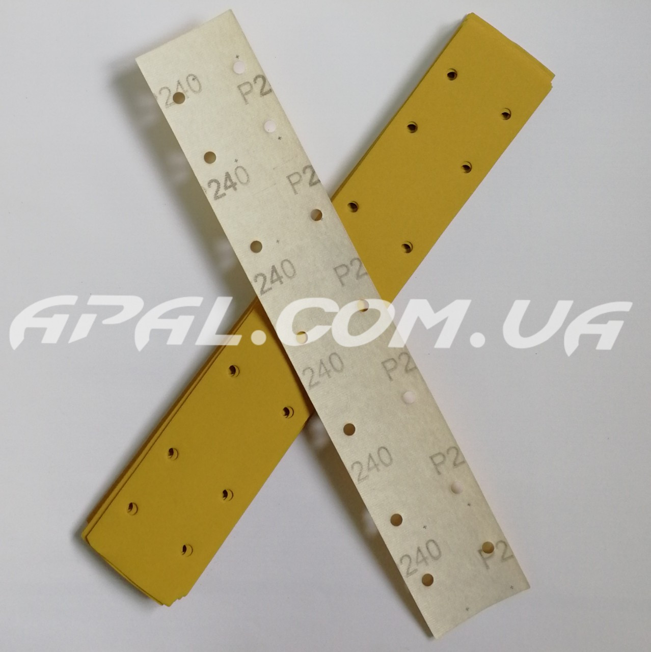 Q-Refinish 30-130 Р240 Абразивна смуга PREMIUM GOLD, 70х420мм, 14 отв.
