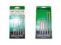 Набір бурів HITACHI SDS-PLUS з 5 штук, 5 6 8 — 110, 6 8 -160