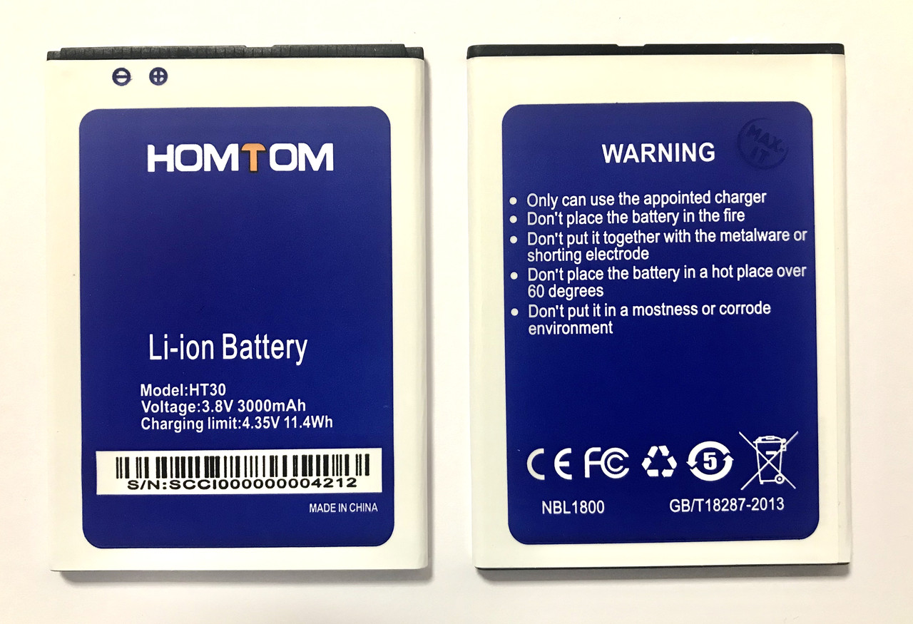 Homtom HT30 Акумулятор батарея, фото 1