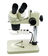 Мікроскоп бінокулярний AXS-515 (знімна підсвітка верх, фокус 100 мм, кратність збільшення 20X/40X)