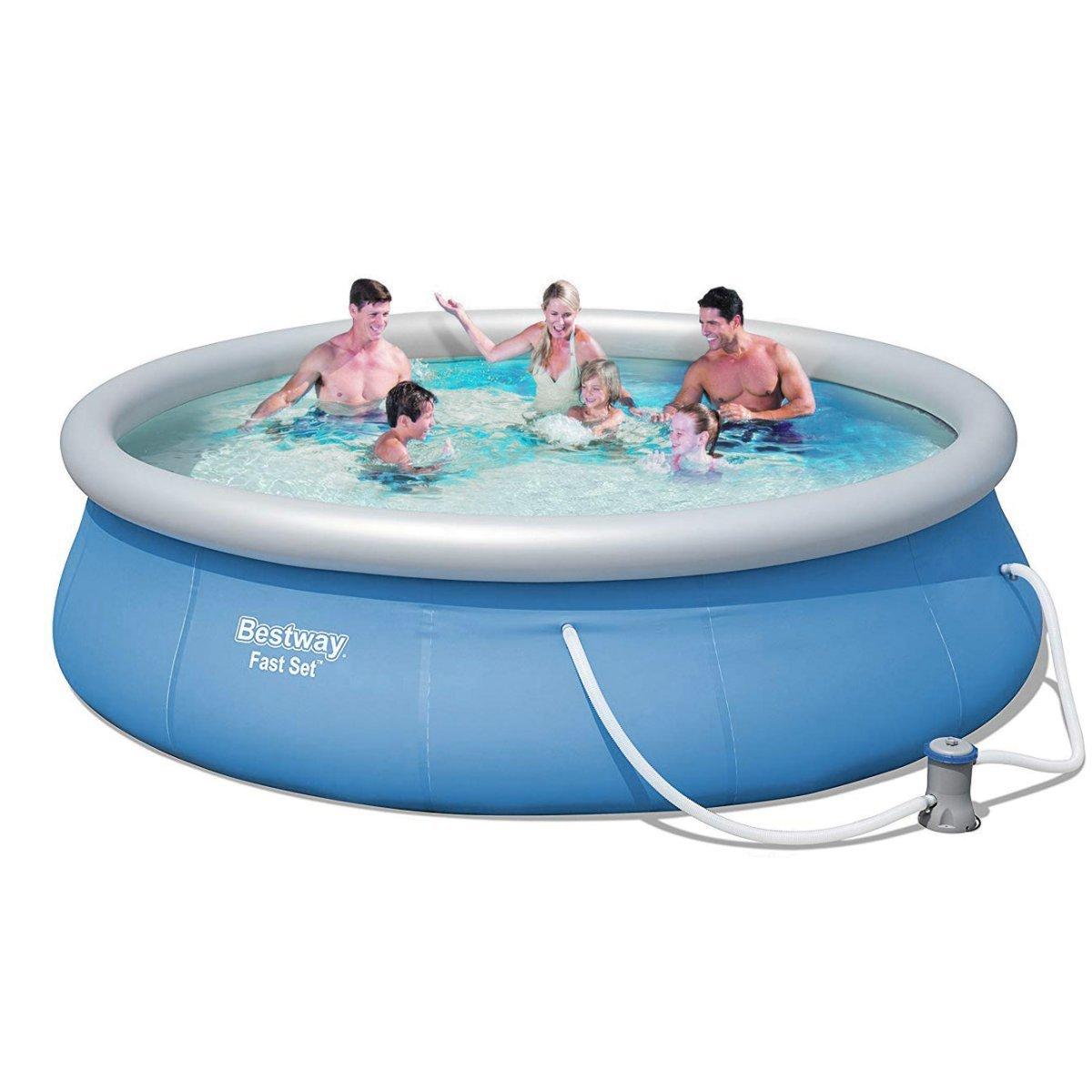 Надувний басейн Bestway 57321, 396 х 84 см (насос-фільтр 2 006 л/год) , фото 1