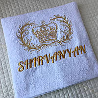 Рушник з вишивкою або логотипом (іменна) (тільки ОПТ від 10 екземплярів)