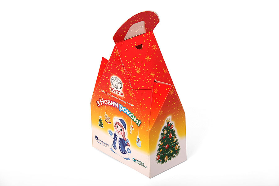 Подарочные коробки на Новый год печать и изготовление упаковки, размер - 145х255х80 мм - фото 9 - id-p933447663