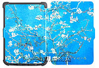 Обложка - чехол для PocketBook 627 Touch Lux 4 электронной книги с графикой Almond Blossoms
