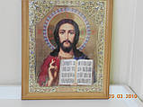 Ікона Христа Спасителя в дерев'яній рамі, фото 3