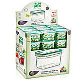 Контейнер Fresh Box прямокутний 2,4 л прозорий Irak Plastik, фото 2