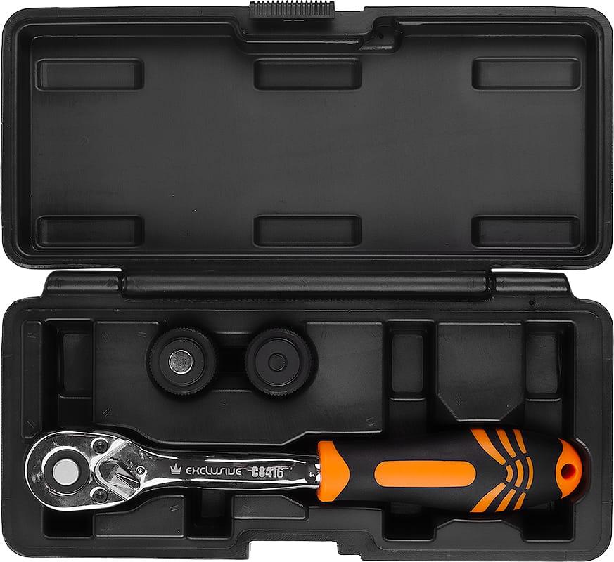 Тріскачка 3 IN 1, 60 зубів, 1/2", 1/4", 3/8", Richmann/Corona (C8416)