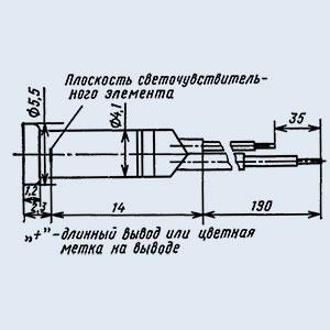 Фотодіод ФД-10К  інфрачервоний приймач
