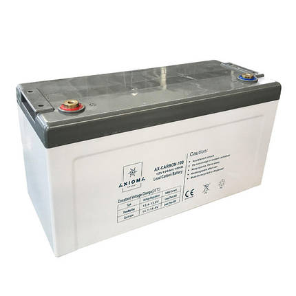Акумуляторна батарея AXIOMA AX-CARBON-100, 100 А·год 12 В, фото 1