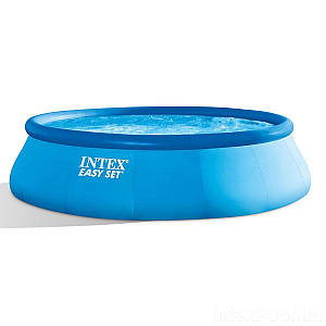 Надувний басейн Intex 26166 — 1, 457 х 107 см (лестниця, тент, підстилка)