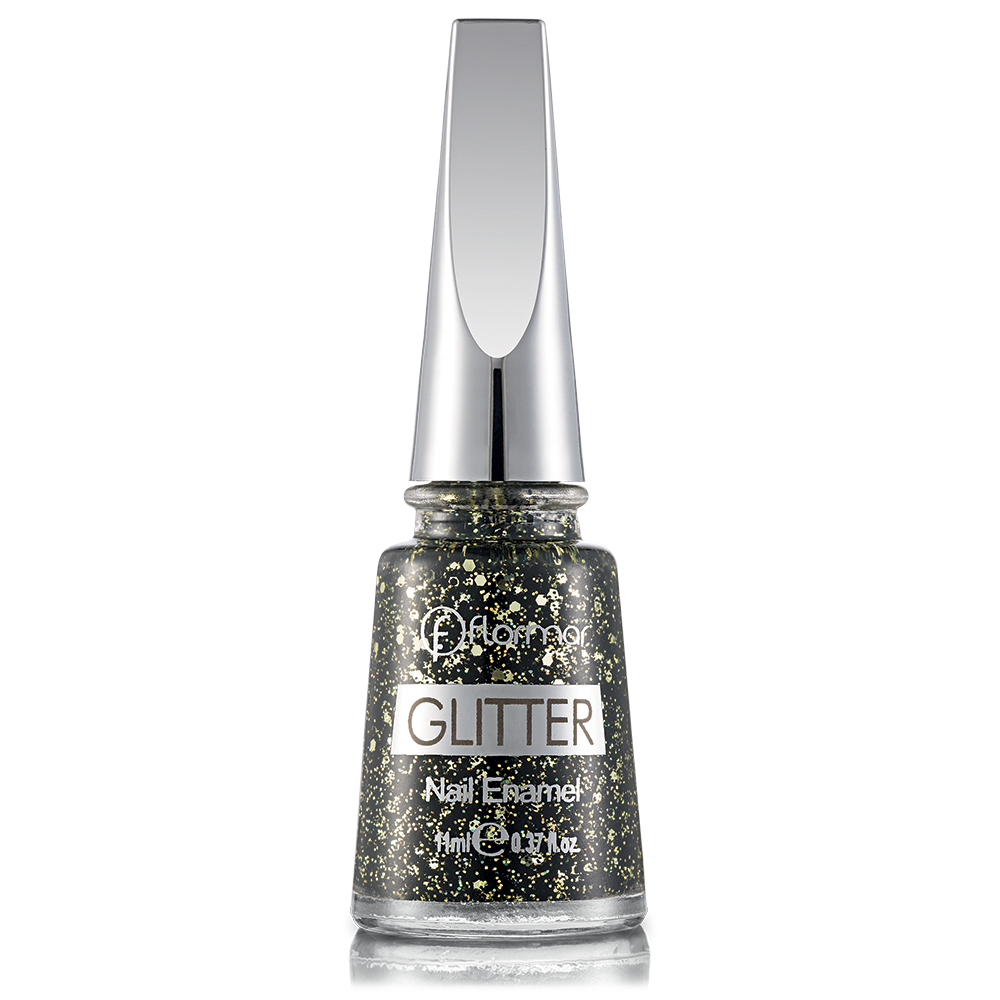 Лак для нігтів Flormar Glitter GL05 Black Diamonds 11 мл (2739025)