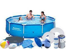 Басейн BESTWAY 56681 розмір 366 см x 76 см комплектація 12 в 1